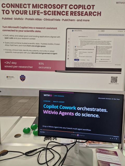 Witivio Stand S25 at Future Labs Live Basel 2026, Copilot for Researcher live demo