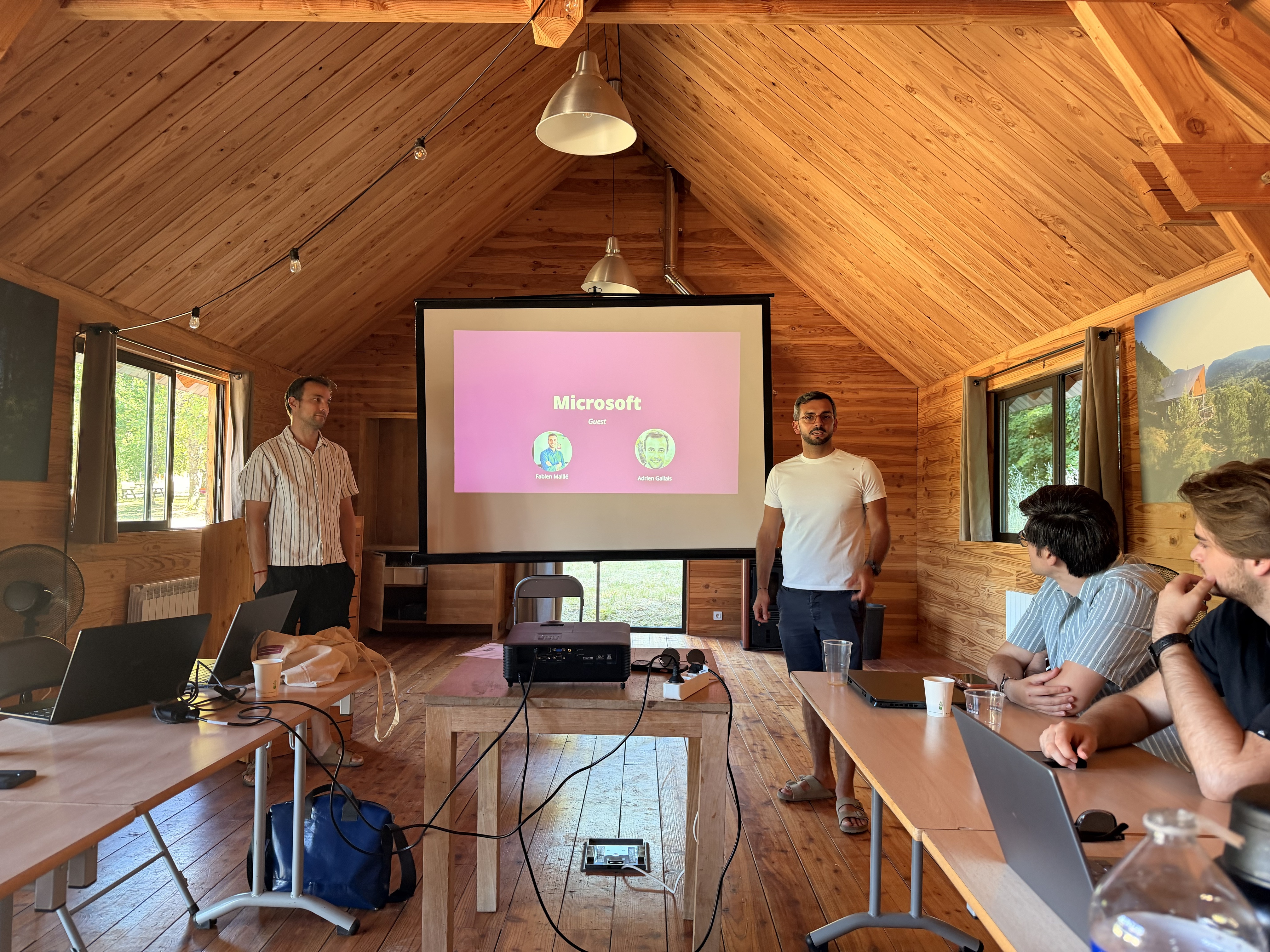Fabien Malié et Adrien Gallais de Microsoft lors de l'atelier Witivio 2026
