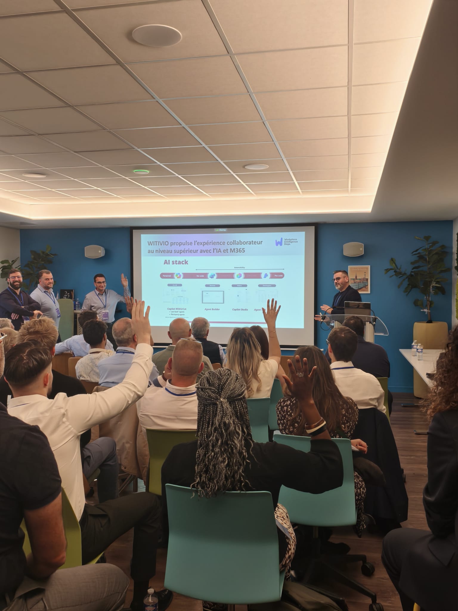 The room at Workplace Intelligence Days Lyon 2026 during the Witivio session
