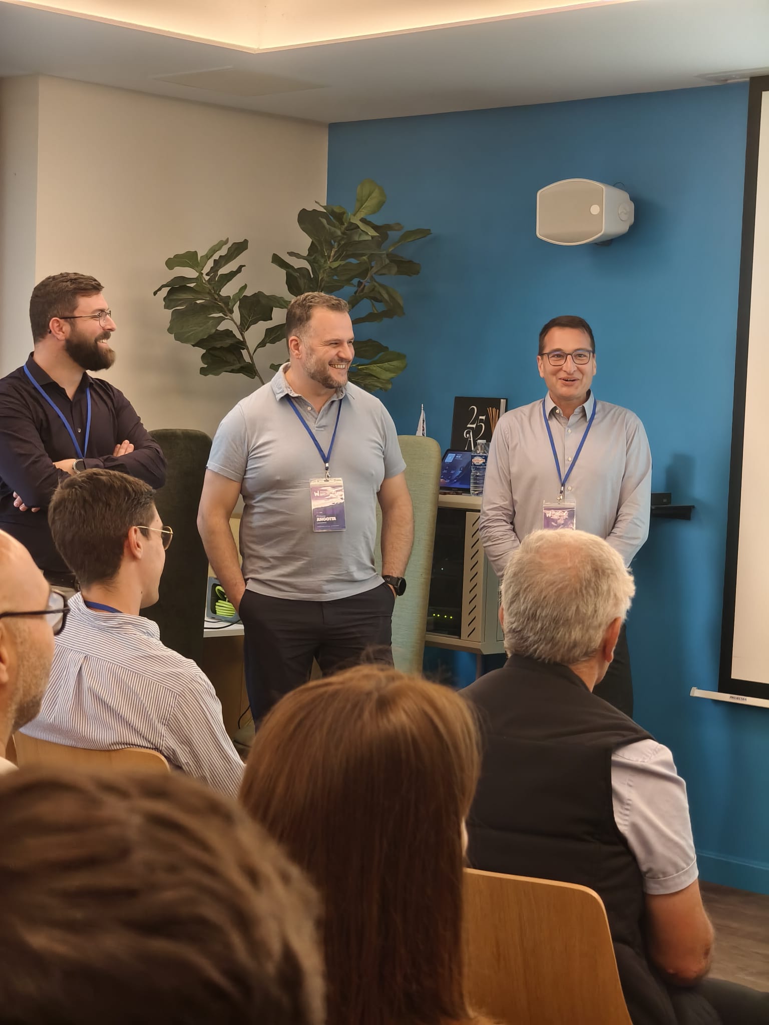 Tanguy de Chanterac, Raphaël Frontera and Olivier Quenardel at Workplace Intelligence Days Lyon 2026