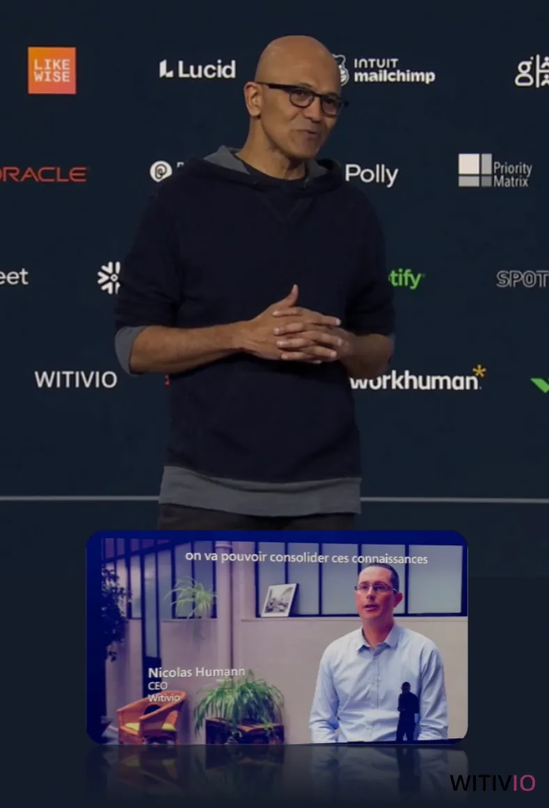 Witivio reconnu par Satya Nadella, CEO de Microsoft