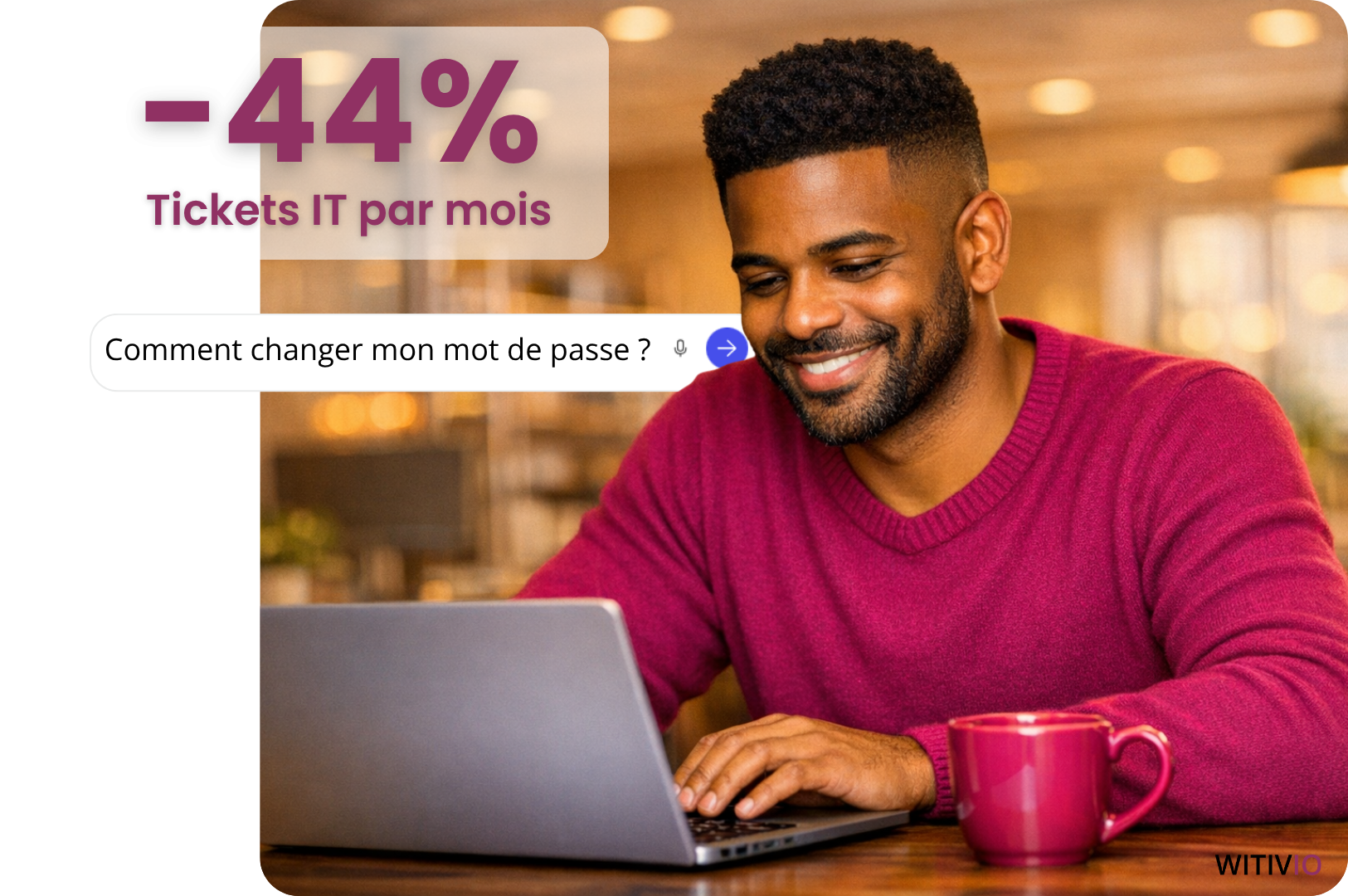 Agent IA IT dans Microsoft 365 — moins 44% de tickets IT par mois